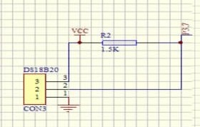 圖3 DS18B20 測(cè)量電路